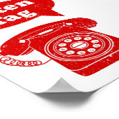 グテンラベルドイツレトロ電話 ポスター (角)