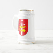 グディニャの紋章付き外衣 ビールジョッキ (正面左)