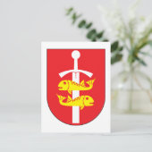 グディニャの紋章付き外衣 ポストカード (スタンド正面)