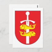 グディニャの紋章付き外衣 ポストカード (正面/裏面)