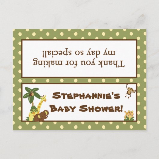 グディバッグトッパーベビー インビテーションポストカード (正面)