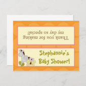 グディバッグトッパー熱帯パンチガールジャングルエレファア インビテーションポストカード (正面/裏面)