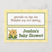 グディーバッグトッパーズジャングルベビー インビテーションポストカード (正面)