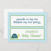 グディーバッグトッパーズブルーシーウミガメ インビテーションポストカード (正面/裏面)