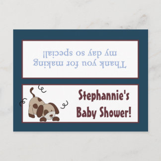 グディーバッグトッパーリールリーグパピードッグ インビテーションポストカード