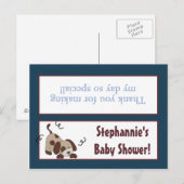 グディーバッグトッパーリールリーグパピードッグ インビテーションポストカード (正面/裏面)