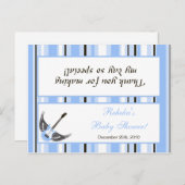 グディーバッグトッパー少年ブルーパンクロッカーギター インビテーションポストカード (正面/裏面)