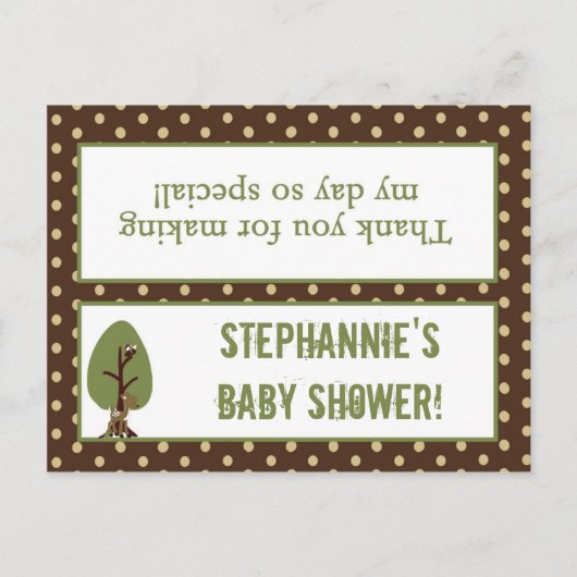 グディーバッグトッパー魅惑の中空ウッドランドフォレスト インビテーションポストカード (正面)