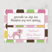 グディーバッグトッパーJungleクイーンタイガーサファリアニマ インビテーションポストカード (正面)