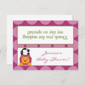 グディーバッグトパーズスウィートサファリ インビテーションポストカード (正面/裏面)