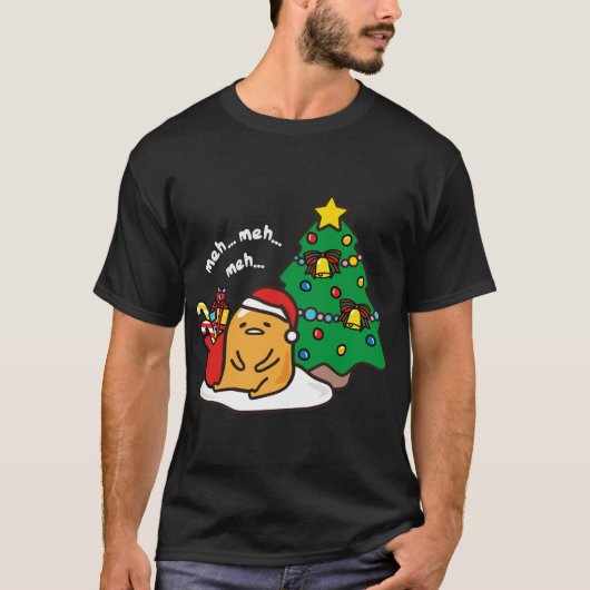 グデタマクリスマスツリーフード付きスウェットシャツスウェットシャツ Tシャツ (正面)