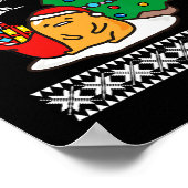 グデタマ醜いクリスマスセーターT型 ポスター (角)