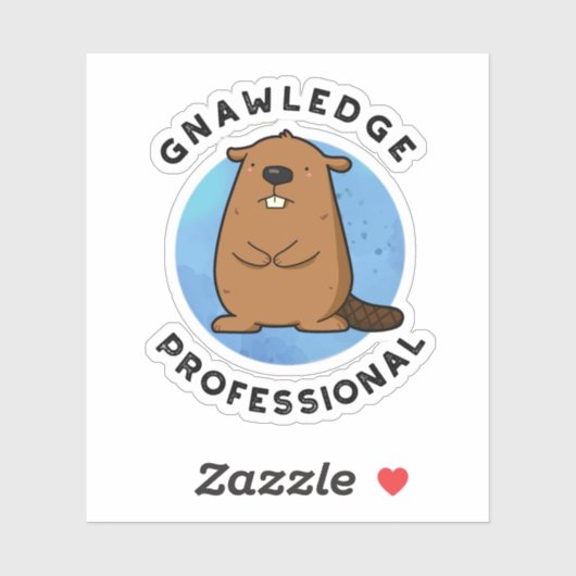 グナウレッジプロフェッショナルおもしろいビーバープン シール (シート)