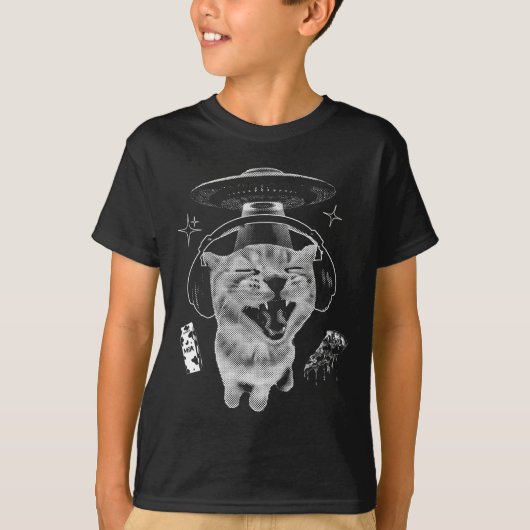 グナープ猫 おもしろい エイリアン 猫 ミーム 脳破壊 笑える ミーム Tシャツ (正面)