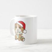 グニアピグクリスマスウィンターアニマルズホリデー コーヒーマグカップ (正面左)