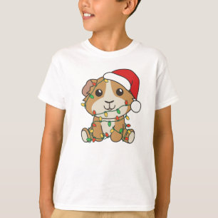 グニアピグクリスマスウィンターアニマルズホリデー Tシャツ