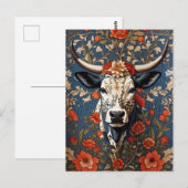 グニエレガントカウウィリアム・モリスインスパイア ポストカード (正面/裏面)