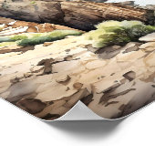 グニソン国立公園のブラックキャニオン ポスター (角)