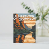グニソン国立公園トラベルのブラックキャニオン ポストカード (スタンド正面)