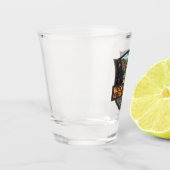 グニソン国立公園芸術のブラックキャニオン ショットグラス (左)