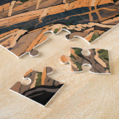 グニソン国立公園芸術のブラックキャニオン ジグソーパズル (側面)