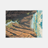 グニソン国立公園芸術のブラックキャニオン フリースブランケット (正面(横))