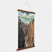 グニソン国立公園芸術のブラックキャニオン 吊り下げ型タペストリー (傾斜あり)