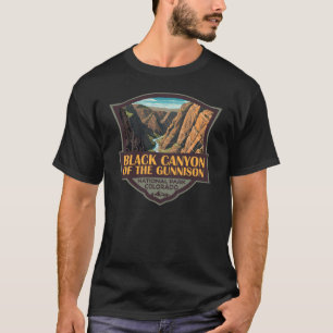 グニソン国立公園芸術のブラックキャニオン Tシャツ