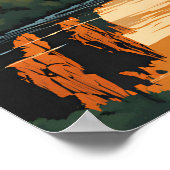 グニソン国立公園PSのブラックキャニオン ポスター (角)