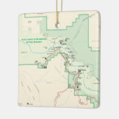 グニソン地図の黒い峡谷 セラミックオーナメント (左)