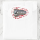 グニソン登山カラビナー 楕円形シール (バッグ)