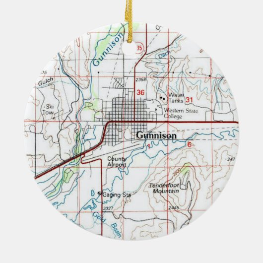グニソンCOトポの地図 セラミックオーナメント (裏面)