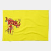 グニフィカルレッドインペリアルドラゴンキッチンタオル キッチンタオル (横)