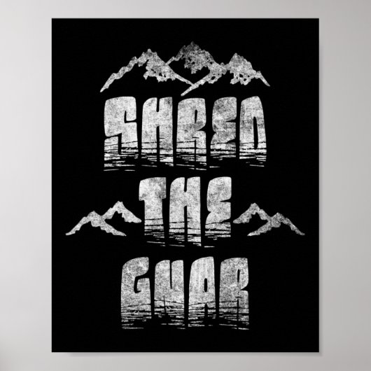 グニャエクストリームスノーボーディング山を共有 ポスター (正面)