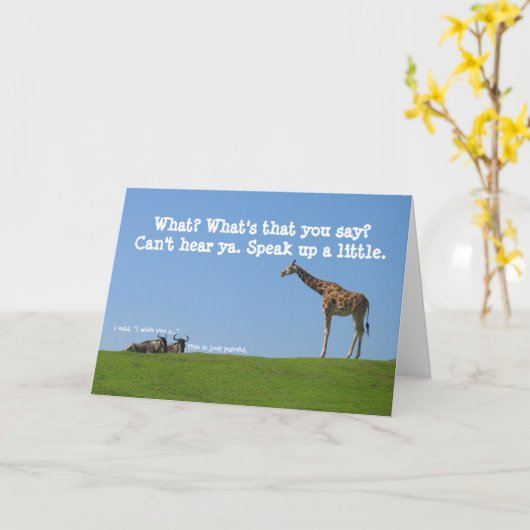 グニャス！父の日 カード (黄色い花)