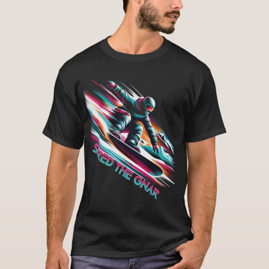 グニャースノーボードを降ろした Tシャツ (正面)