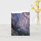 グニ絵を描ソンの黒い峡谷の壁 カード (黄色い花)