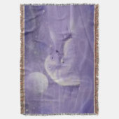 グネツレウィンターポーラーベアとキュブワイルドライフファンタジー スローブランケット (正面縦)