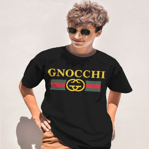 グノッキの面白いフードデザイナーロゴトレンドTシャツ Tシャツ