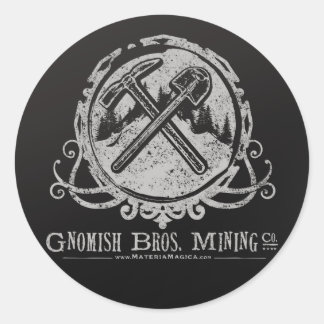 グノミッシュのステッカー ラウンドシール