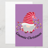 グノミークリスマスフラット紙 (正面/裏面)