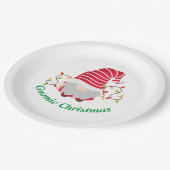 グノミークリスマス紙プレート ペーパープレート (アングル)