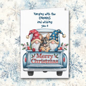 グノミーズつるドイツのシェパード・クリスマスと シーズンカード