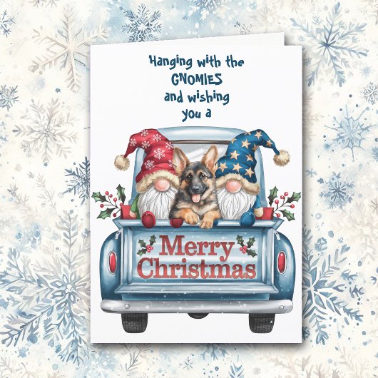 グノミーズつるドイツのシェパード・クリスマスと シーズンカード