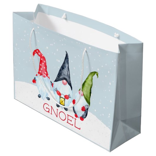 グノーエルクリスマス格言 ラージペーパーバッグ (裏面アングル)