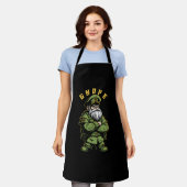 グノーペガーデン格言おもしろい軍隊オフィシャルガーデナー エプロン (着用した状態)