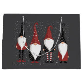 グノーミーズラブおもしろい格言クリスマス ラージペーパーバッグ (正面)