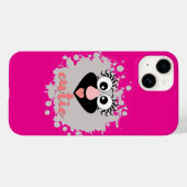 グノームの画像が入った明るいネオン Case-Mate iPhoneケース (裏面 (横))