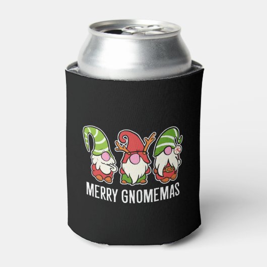 グノーメメリーマスクリスマスデコレーターの贈り物 缶クーラー (缶正面)