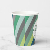 グパーソナライズされたリーストライプのンレター誕生パーティー 紙コップ (右)